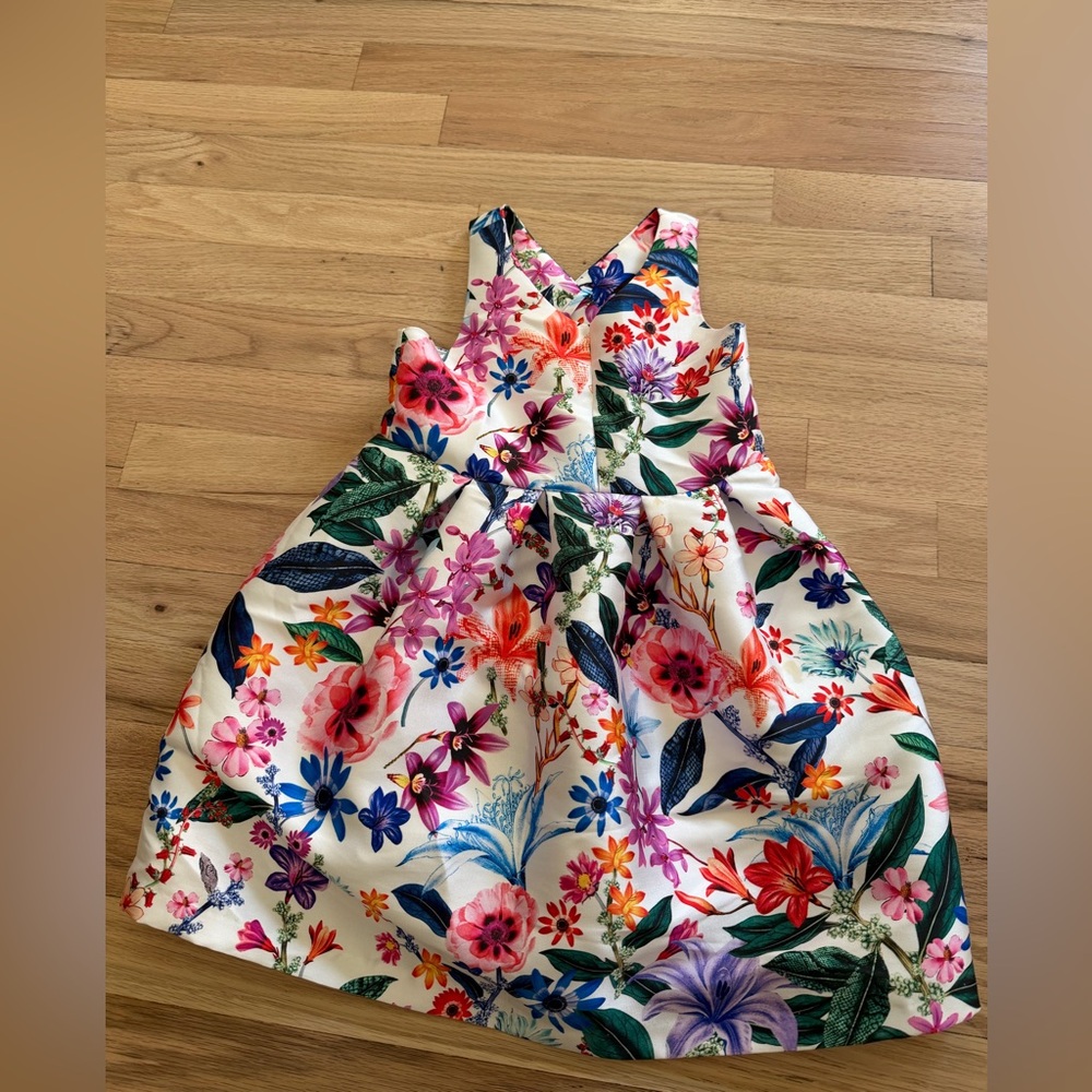 Pippa & Julie White Floral Fit-and-Flare Dress